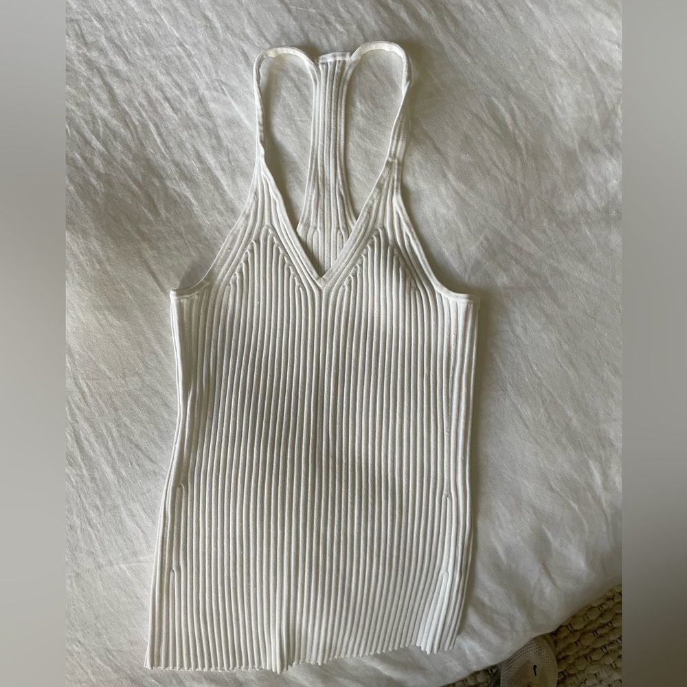 HELMUT LANG  RIBBED TANK TOP